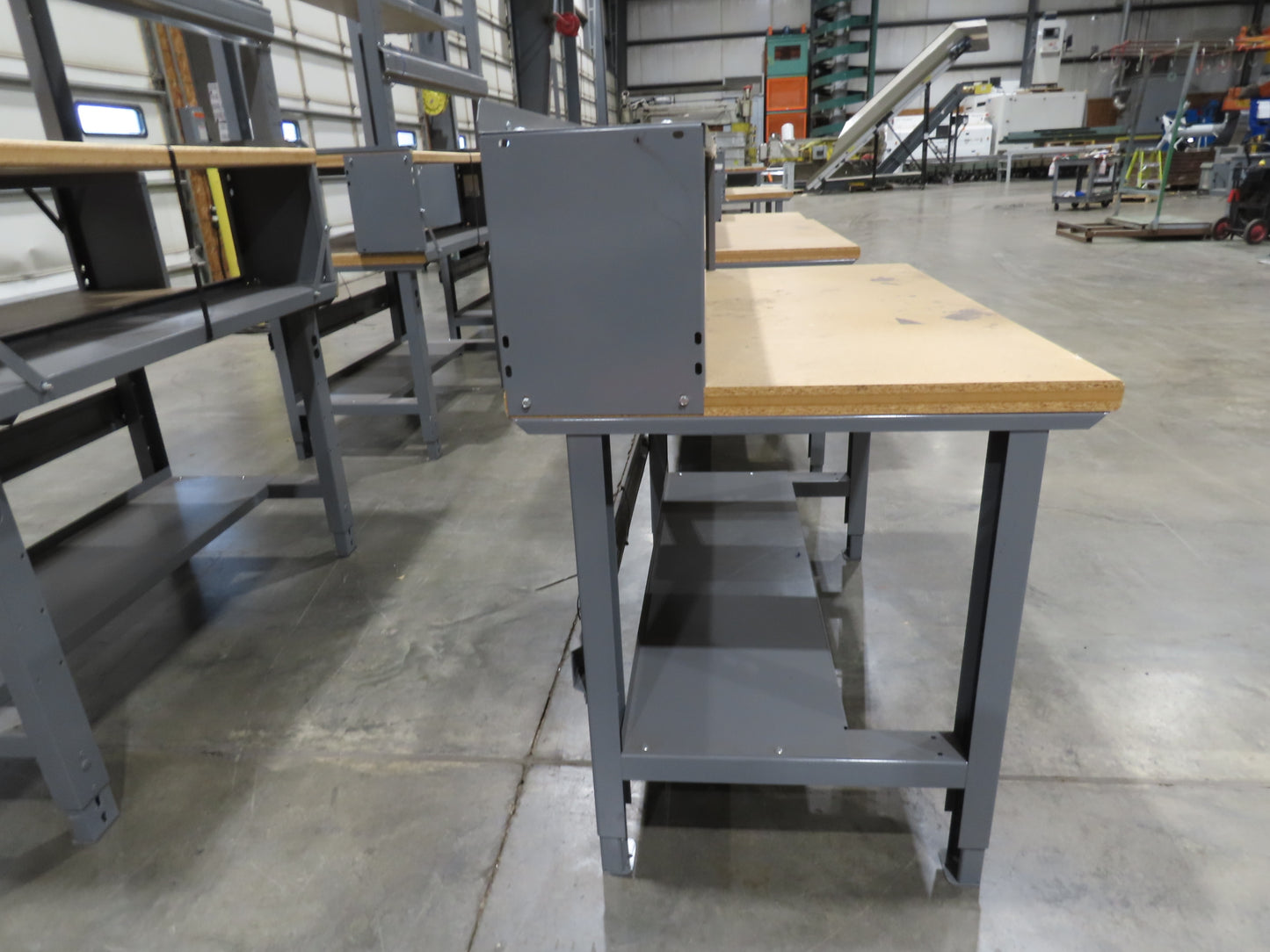 Uline H-1128  48"x 30" Industrial Packing Table Work Bench Composite Wood Top