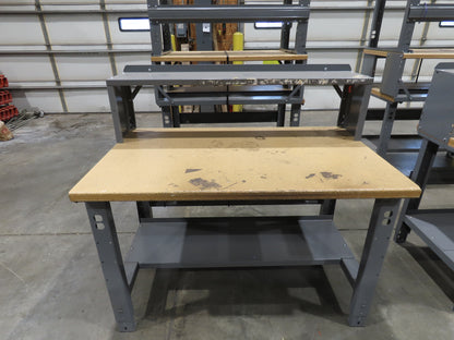 Uline H-1128  48"x 30" Industrial Packing Table Work Bench Composite Wood Top