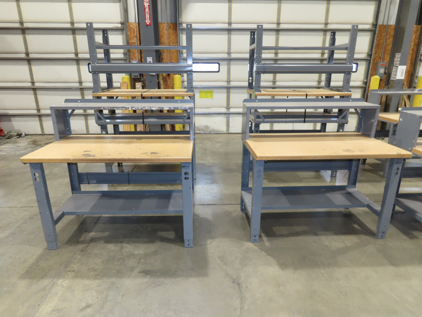 Uline H-1128  48"x 30" Industrial Packing Table Work Bench Composite Wood Top