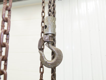 CM Cyclone Model S 1/2 Ton 1000Lb Manual Chain Fall Hand Hoist 8' 6" Lift