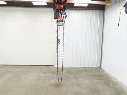 CM Cyclone Model S 1/2 Ton 1000Lb Manual Chain Fall Hand Hoist 8' 6" Lift
