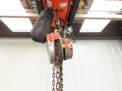 CM Cyclone Model S 1/2 Ton 1000Lb Manual Chain Fall Hand Hoist 8' 6" Lift
