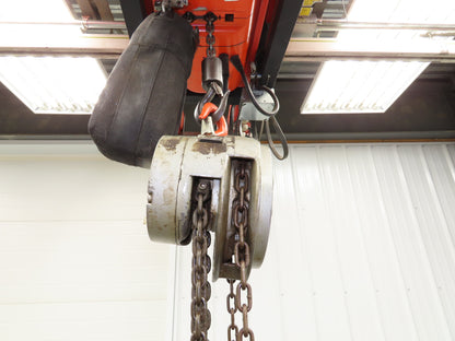 CM Cyclone Model S 1/2 Ton 1000Lb Manual Chain Fall Hand Hoist 8' 6" Lift