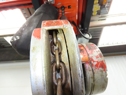 CM Cyclone Model S 1/2 Ton 1000Lb Manual Chain Fall Hand Hoist 8' 6" Lift