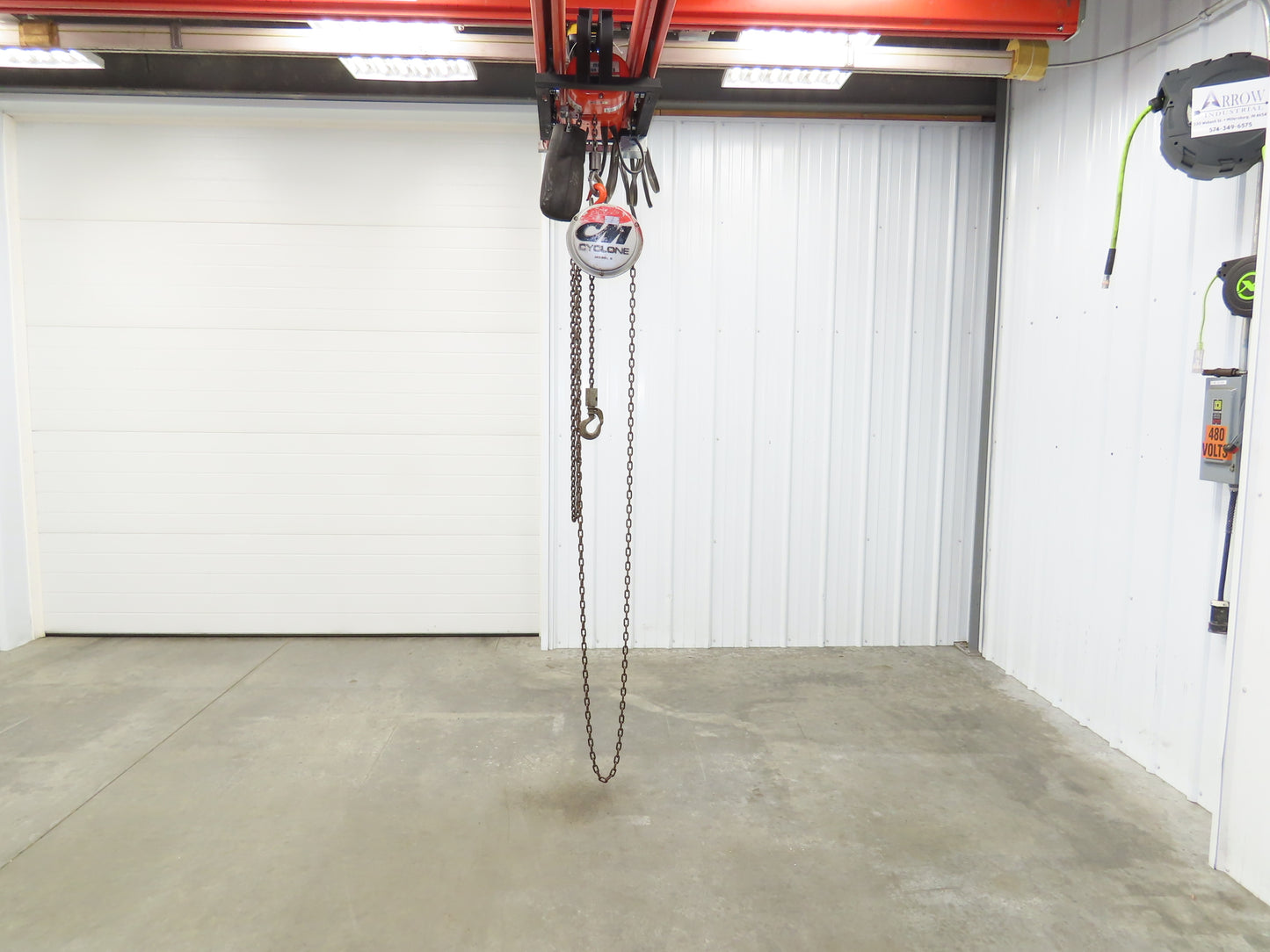 CM Cyclone Model S 1/2 Ton 1000Lb Manual Chain Fall Hand Hoist 8' 6" Lift