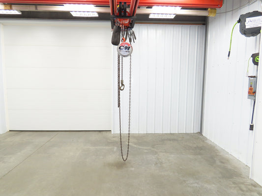 CM Cyclone Model S 1/2 Ton 1000Lb Manual Chain Fall Hand Hoist 8' 6" Lift