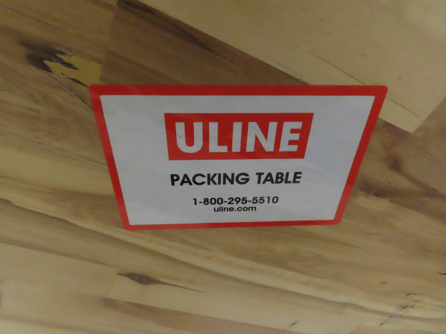 Uline 72"x 30" Industrial Work Bench Table Butcher Block Wood Top w/Drawer
