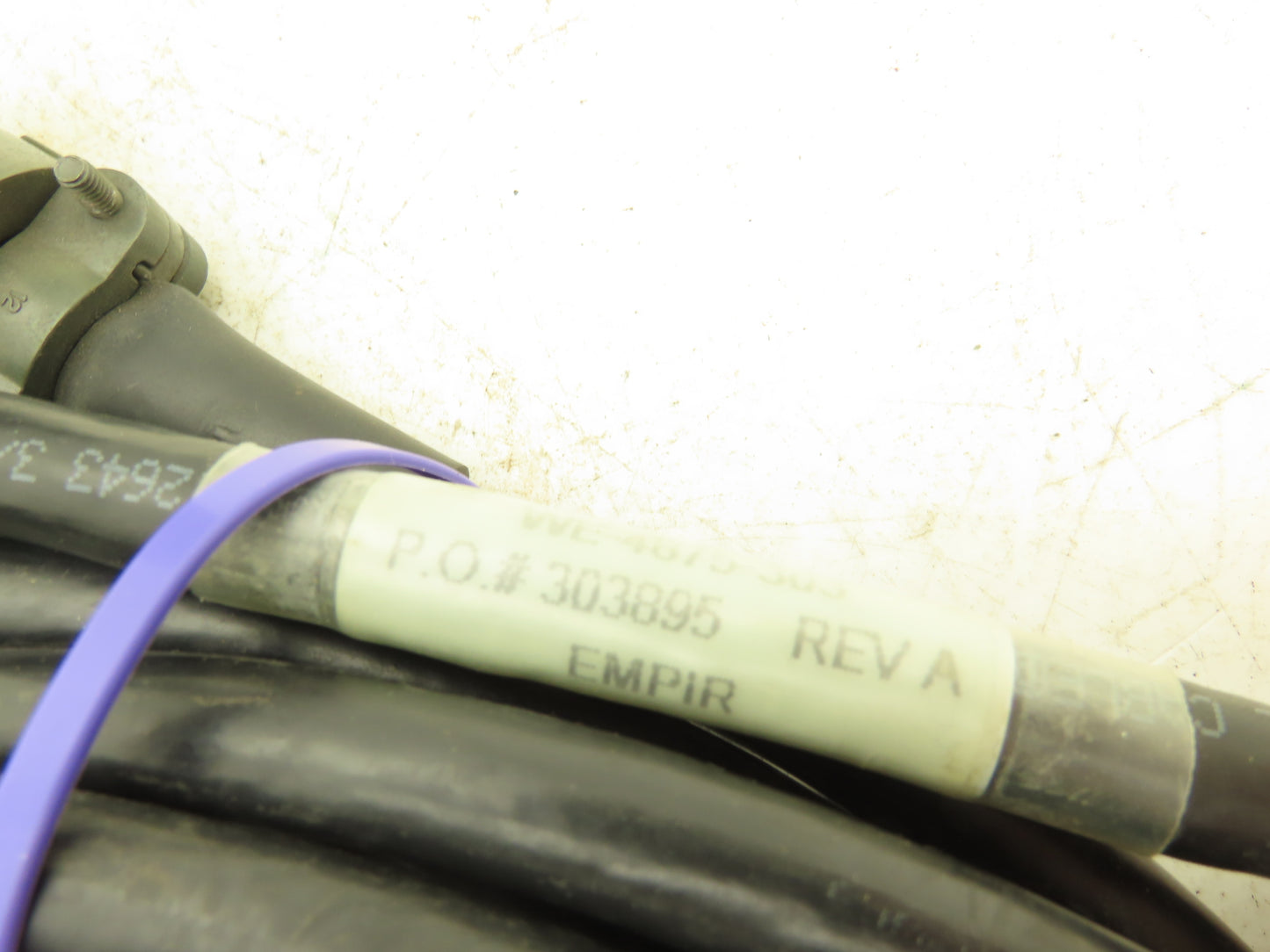 Fanuc WE4875-303 Pulse Arm Cable Rev A Empir 32' Cable W Ends Has Nick in Casing