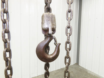 Coffing Superoid 2 Ton 4000Lb Manual Chain Fall Hand Hoist 11' 6" Lift