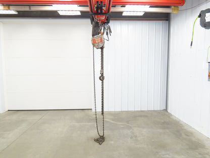 Coffing Superoid 2 Ton 4000Lb Manual Chain Fall Hand Hoist 11' 6" Lift