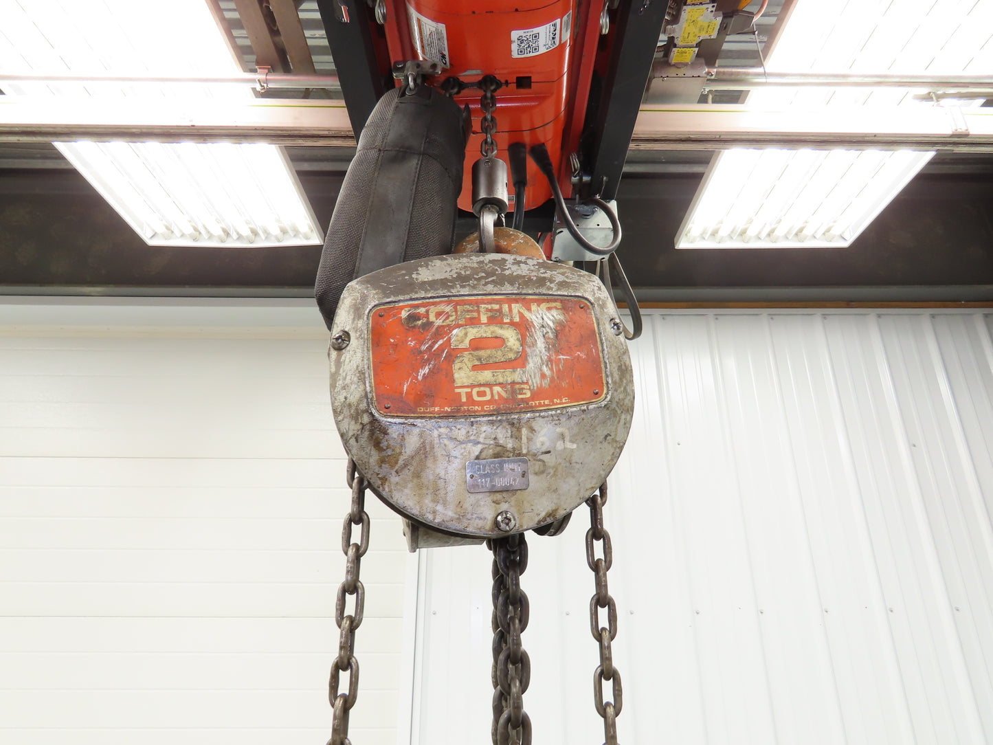 Coffing Superoid 2 Ton 4000Lb Manual Chain Fall Hand Hoist 11' 6" Lift