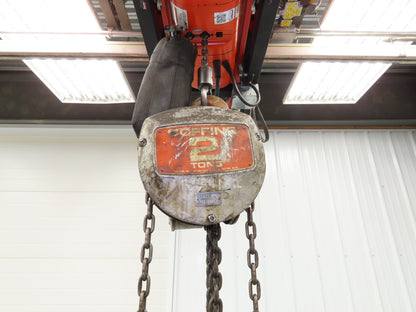 Coffing Superoid 2 Ton 4000Lb Manual Chain Fall Hand Hoist 11' 6" Lift
