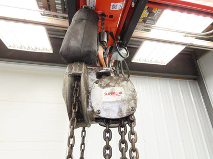 Coffing Superoid 2 Ton 4000Lb Manual Chain Fall Hand Hoist 11' 6" Lift