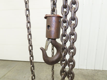 Coffing Superoid 2 Ton 4000Lb Manual Chain Fall Hand Hoist 12' 9" Lift