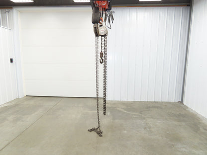 Coffing Superoid 2 Ton 4000Lb Manual Chain Fall Hand Hoist 12' 9" Lift