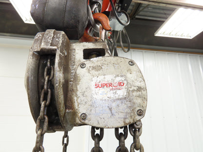 Coffing Superoid 2 Ton 4000Lb Manual Chain Fall Hand Hoist 12' 9" Lift