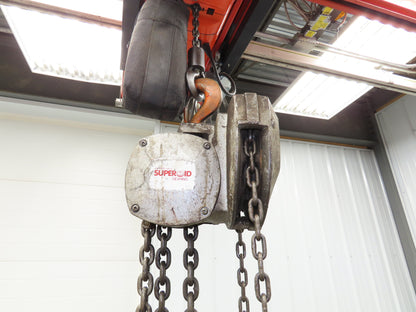 Coffing Superoid 2 Ton 4000Lb Manual Chain Fall Hand Hoist 12' 9" Lift