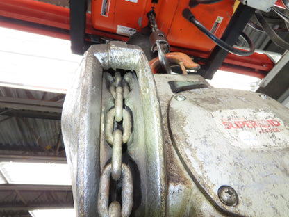 Coffing Superoid 2 Ton 4000Lb Manual Chain Fall Hand Hoist 12' 9" Lift