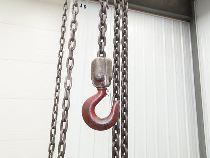 Coffing Superoid 2 Ton 4000Lb Manual Chain Fall Hand Hoist 12' 9" Lift