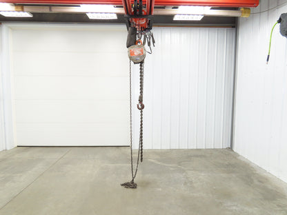 Coffing Superoid 2 Ton 4000Lb Manual Chain Fall Hand Hoist 12' 9" Lift