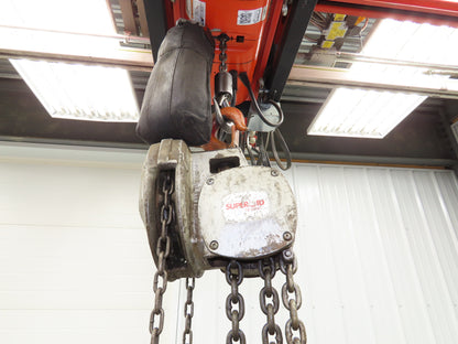 Coffing Superoid 2 Ton 4000Lb Manual Chain Fall Hand Hoist 12' 9" Lift