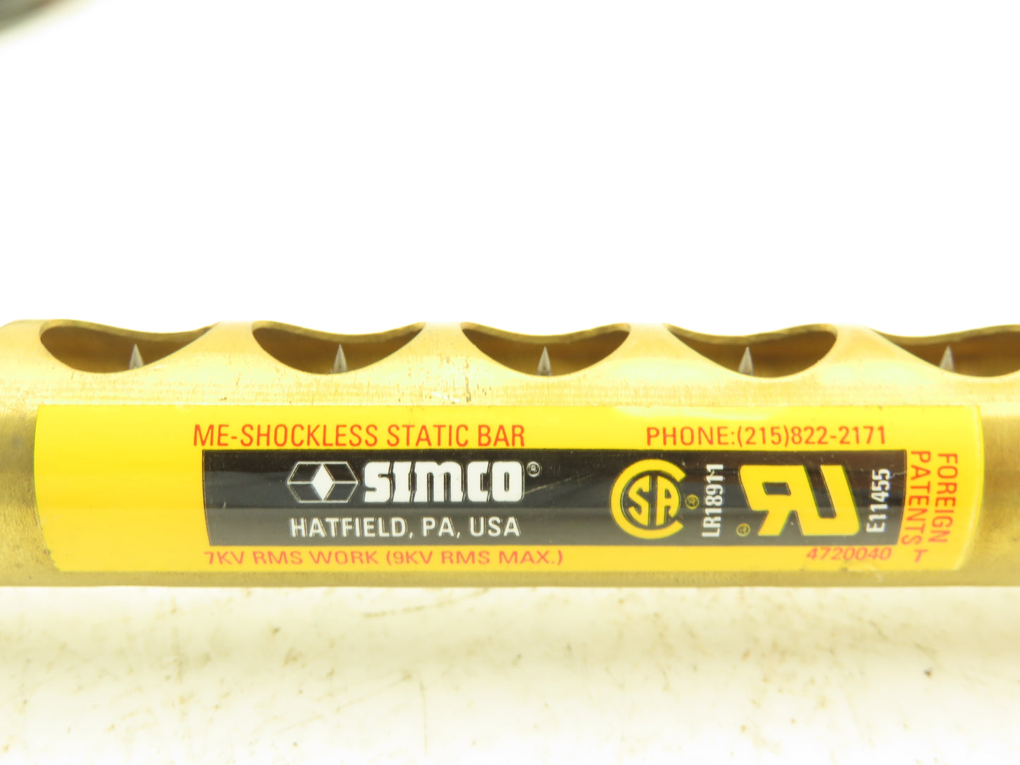 Simco 4720040 ME-Shockless Static Eliminator Bar 24" 7KV RMS Work / 9KV RMS Max