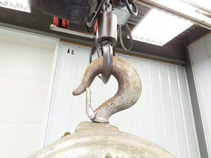 CM Cyclone Model S 2 Ton 4000Lb Manual Chain Fall Hand Hoist 10' Lift