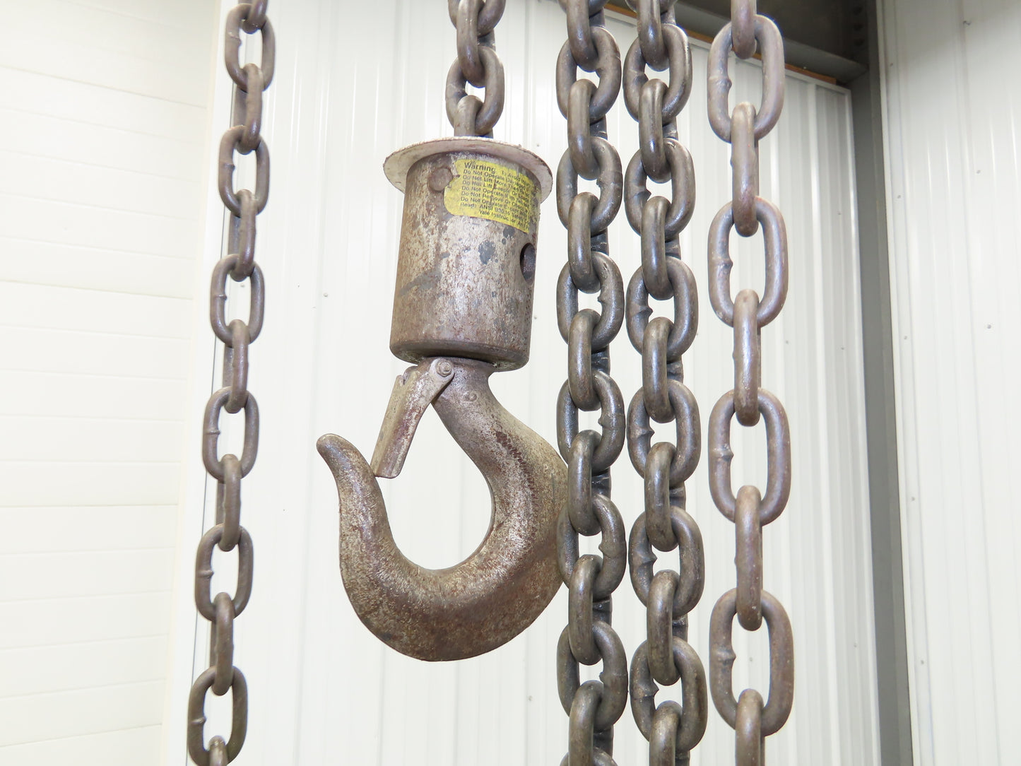 CM Cyclone Model S 2 Ton 4000Lb Manual Chain Fall Hand Hoist 10' Lift