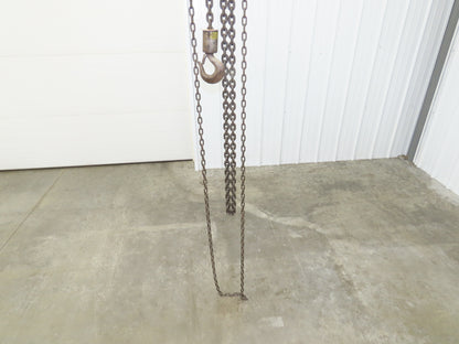 CM Cyclone Model S 2 Ton 4000Lb Manual Chain Fall Hand Hoist 10' Lift