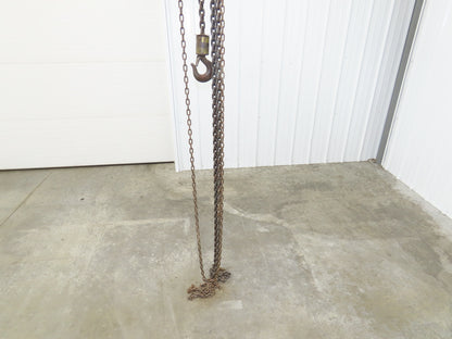 CM Cyclone 1-1/2 Ton 3000Lb Manual Chain Fall Hand Hoist 16' Lift