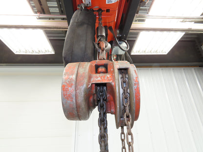 CM Cyclone 1-1/2 Ton 3000Lb Manual Chain Fall Hand Hoist 16' Lift