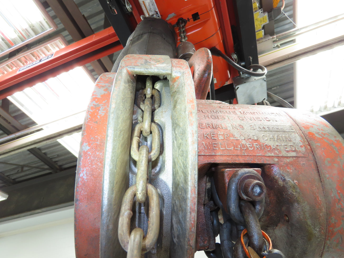 CM Cyclone 1-1/2 Ton 3000Lb Manual Chain Fall Hand Hoist 16' Lift