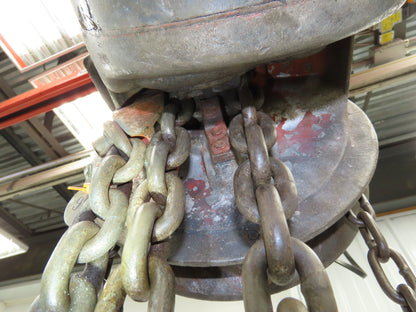 CM Cyclone Series 646 1-1/2 Ton 3000Lb Manual Chain Fall Hand Hoist 20' Lift