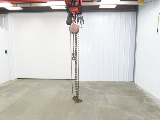 CM Cyclone Series 646 1-1/2 Ton 3000Lb Manual Chain Fall Hand Hoist 20' Lift