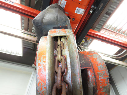 CM Cyclone Series 646 1-1/2 Ton 3000Lb Manual Chain Fall Hand Hoist 8' 6" Lift