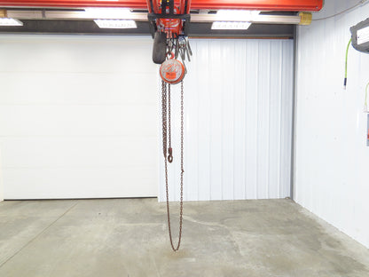 CM Cyclone Series 646 1-1/2 Ton 3000Lb Manual Chain Fall Hand Hoist 8' 6" Lift