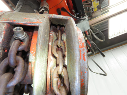 CM Cyclone Series 646 1-1/2 Ton 3000Lb Manual Chain Fall Hand Hoist 8' 6" Lift