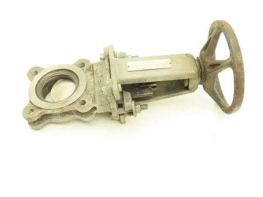 DeZurik 9258994 3" Knife Gate Valve 316 SS Rising Stem Fig. KGS Riser SS