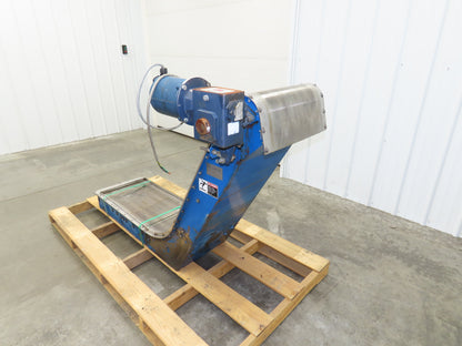 Puritan 16"W x 68"L Magnetic Belt-Free Incline Chip Conveyor 230/460V 3PH