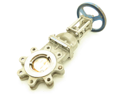 Velan L12-0320B-13BL  4" Stainless Knife Gate Valve 316SS Rising Stem Lug Style