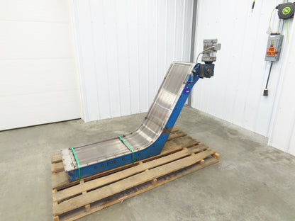 Puritan 16"W x 68"L Magnetic Belt-Free Incline Chip Conveyor .5Hp 230/460V 3PH