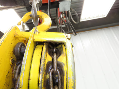 Yale BS 5 1 Ton 2000Lb Manual Chain Fall Hand Hoist 10' Lift
