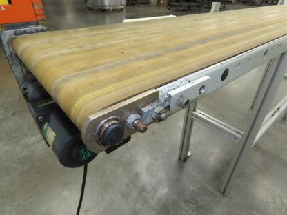 QC Industries 12"x 72" Belt Conveyor 120V Variable Speed Belt Drive 0-13FPM