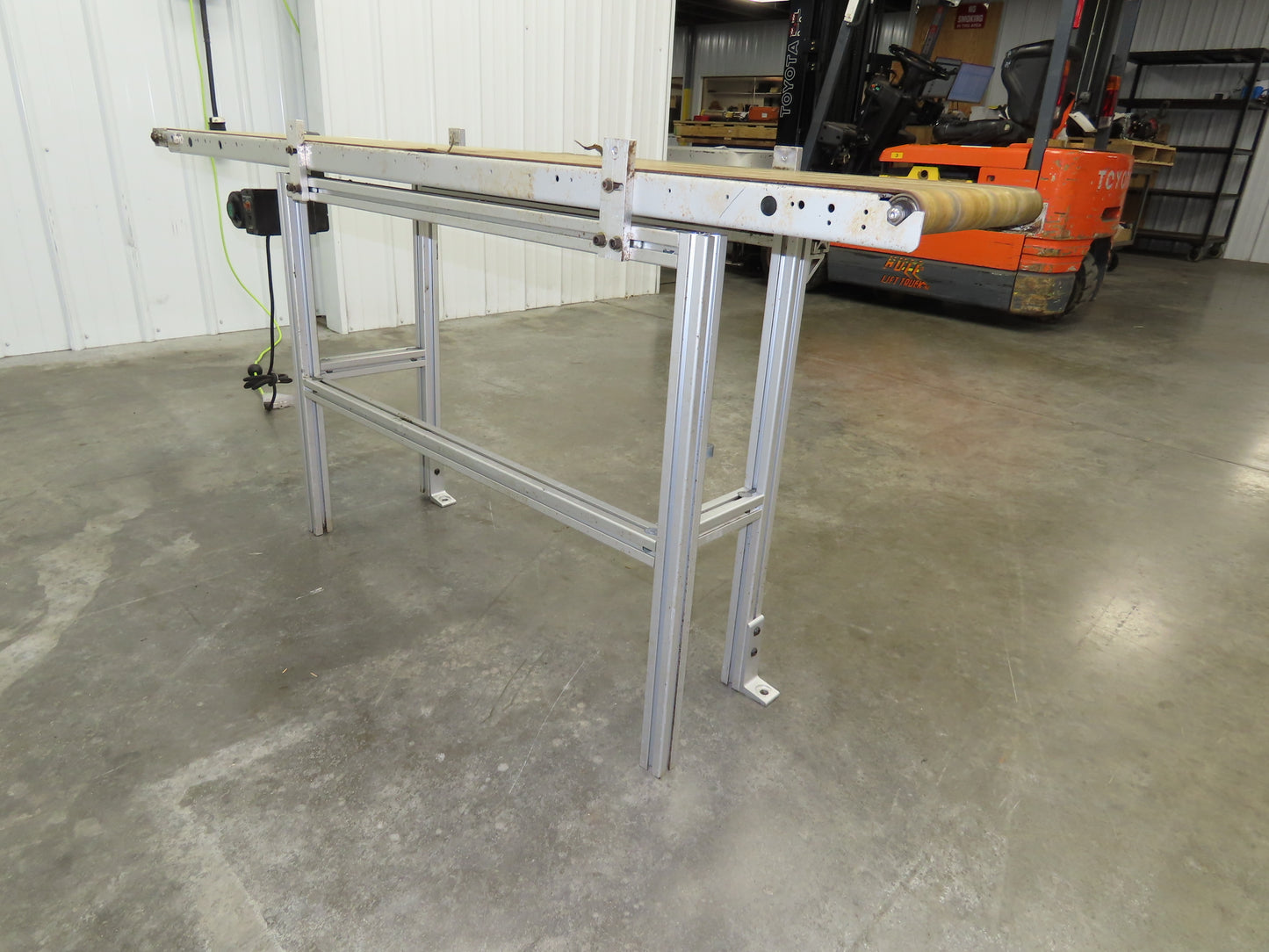 QC Industries 12"x 72" Belt Conveyor 120V Variable Speed Belt Drive 0-13FPM