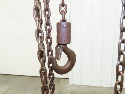 CM Cyclone Series 646 1 Ton 2000Lb Manual Chain Fall Hand Hoist 9' Lift