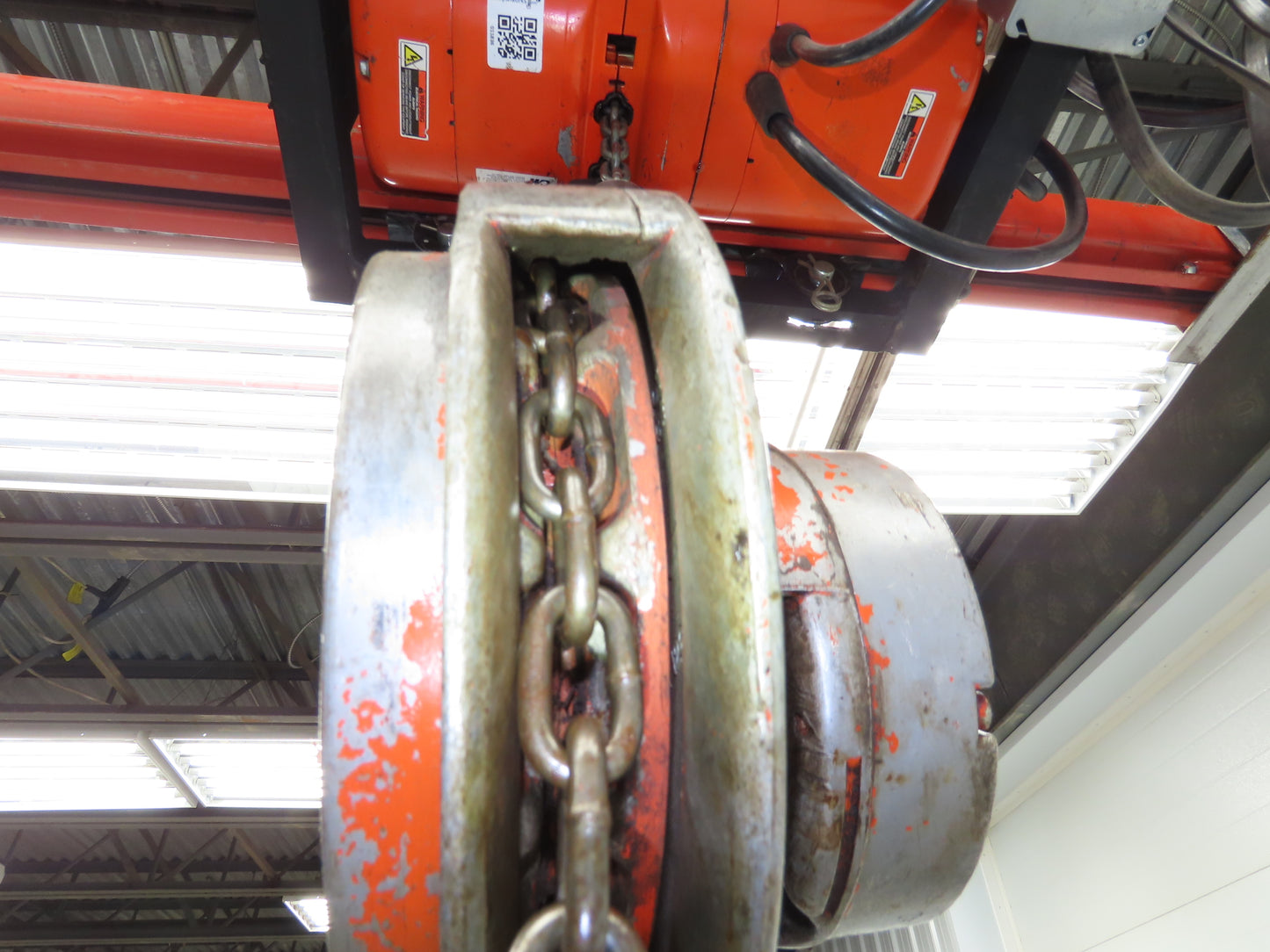 CM Cyclone Series 646 1 Ton 2000Lb Manual Chain Fall Hand Hoist 9' Lift