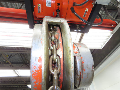 CM Cyclone Series 646 1 Ton 2000Lb Manual Chain Fall Hand Hoist 9' Lift