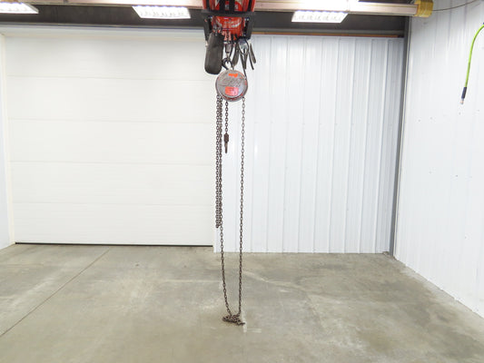 CM Cyclone Series 646 1 Ton 2000Lb Manual Chain Fall Hand Hoist 9' Lift