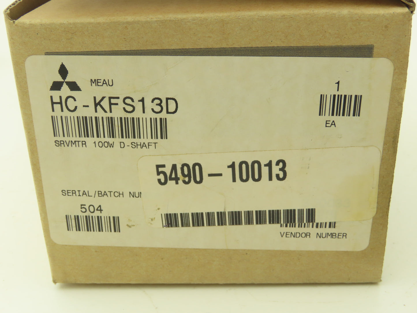 Mitsubishi AC Servo Motor 100W 3000 RPM 105V 0.7A Encoder OBA17-052