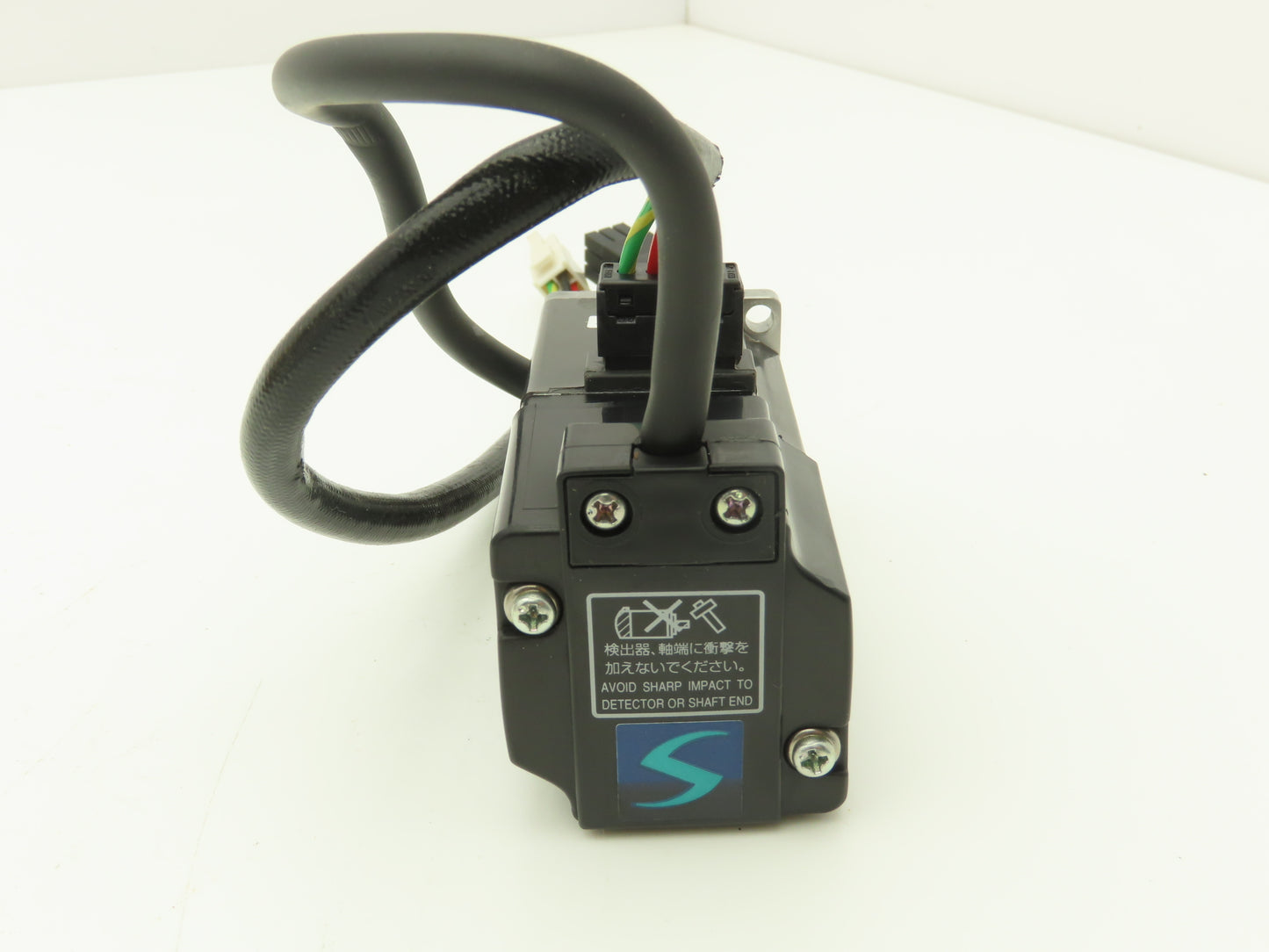 Mitsubishi AC Servo Motor 100W 3000 RPM 105V 0.7A Encoder OBA17-052